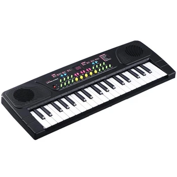 

HOT-Multifunctional Mini Electronic Piano with Microphone Children Portable 37 Keys Digital Music Electone Keyboard