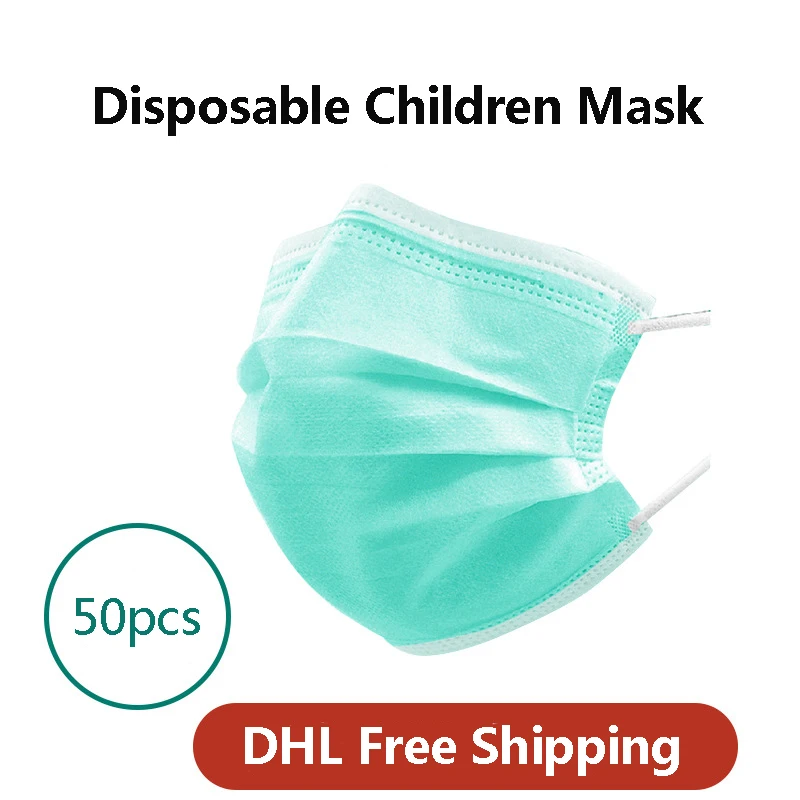 

Mask Fast delivery Children face mask 50pcs Disposable mouth face masks kids mascarillas anti virussame same as KN95 N95 kN93