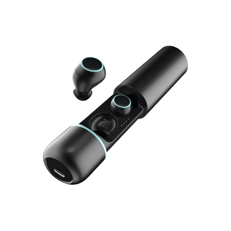 black Bluetooth 5,0 с сенсорным управлением Tws наушники мини беспроводные наушники спортивные наушники с микрофоном Ipx7 водонепроницаемые наушники - Цвет: black