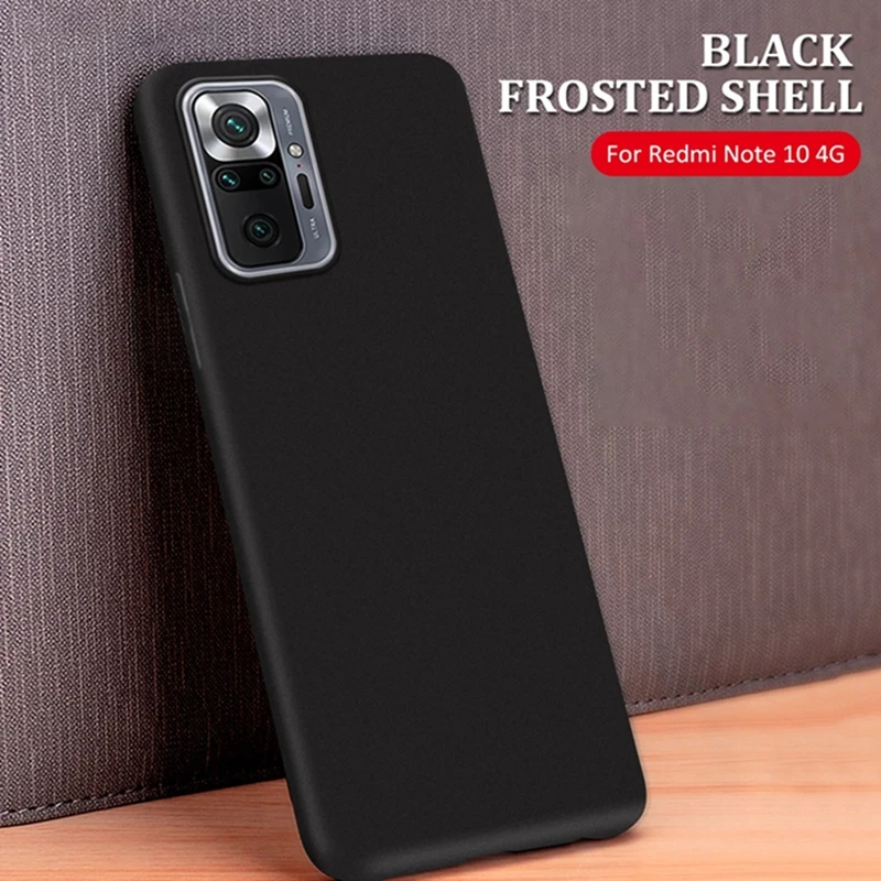 Чехол из ТПУ для Xiaomi Redmi K40 Pro Note 10 Max 10S Poco X3 M3 X3NFC черный матовый Силиконовый чехол Mi