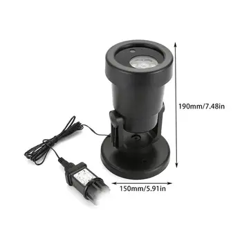 

1 pc delightfully cheerful and colorful LED Snow Projector Light Waterproof Rotatable Light