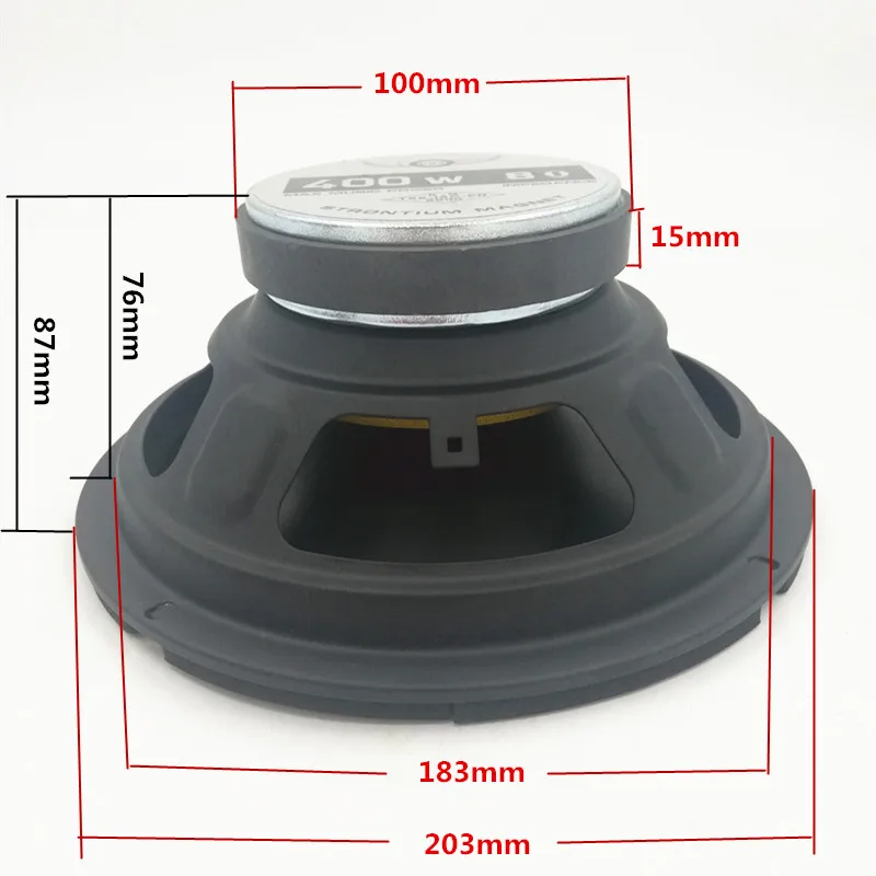 I KEY BUY High Quality 8 Inch 400W 8Ohm Louder Speaker Woofer HiFi Speakers For Home Theater Music Stereo Modified Box Midrange