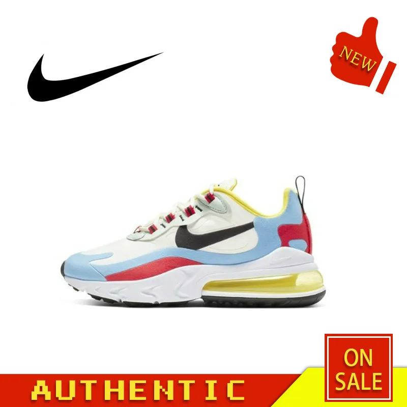 

Original Authentic Nike Air Max 270 React Women's Running Shoes Breathable and Comfortable Outdoor Sports Fashion New AT6174-002