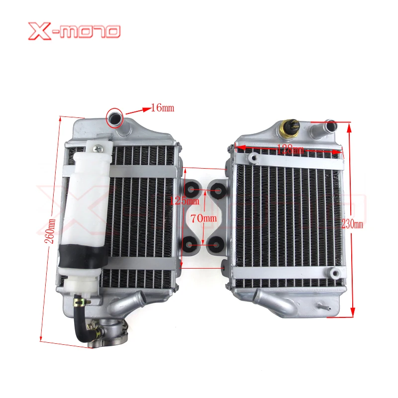 150cc 200cc 250cc zongshen loncin lifan motorcycle water cooled engine radiator xmotos apollo water box with fan accessories