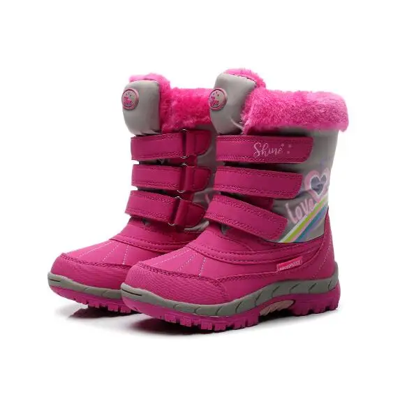 

Export Russian girls snow boots high to help cotton boots wool lining warm non-slip waterproof ski boots