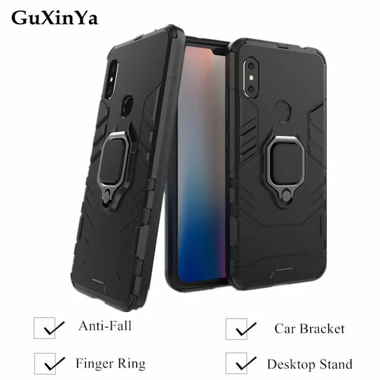 Чехлы для телефонов Xiaomi Redmi Note 6 Pro роскошный армированный чехол с магнитным