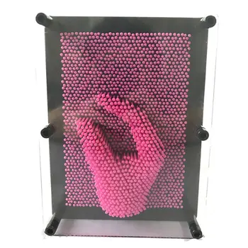 

3D Clone Shape Pin Art Shoumo Colorful Needle Child Get Face Palm Model 3D Clone Pin Art Plastic Toy Funny Game Pinart