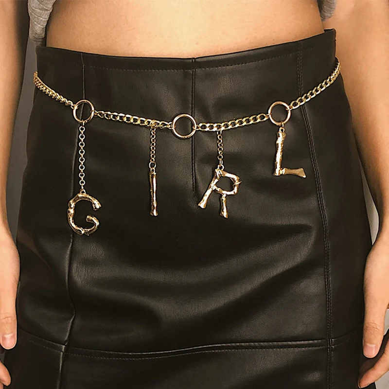 Модный пояс-цепь, золотой, серебряный, с буквенным принтом, на талии, металлические ремни для женщин, индивидуальный пояс с кисточками, женский роскошный пояс ceinture femme