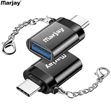 Marjay OTG type C Кабель-адаптер для samsung S10 S9 S8 USB-c адаптер для huawei P20 lite USB 3,0 OTG адаптер для Xiaomi 9 8