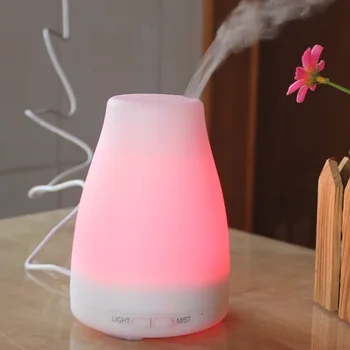 

100Ml Electric Aroma Diffuser Air Humidifier Essential Oil Diffuser Aroma Lamp Aromatherapy Mist Maker with Remote Control EU Pl