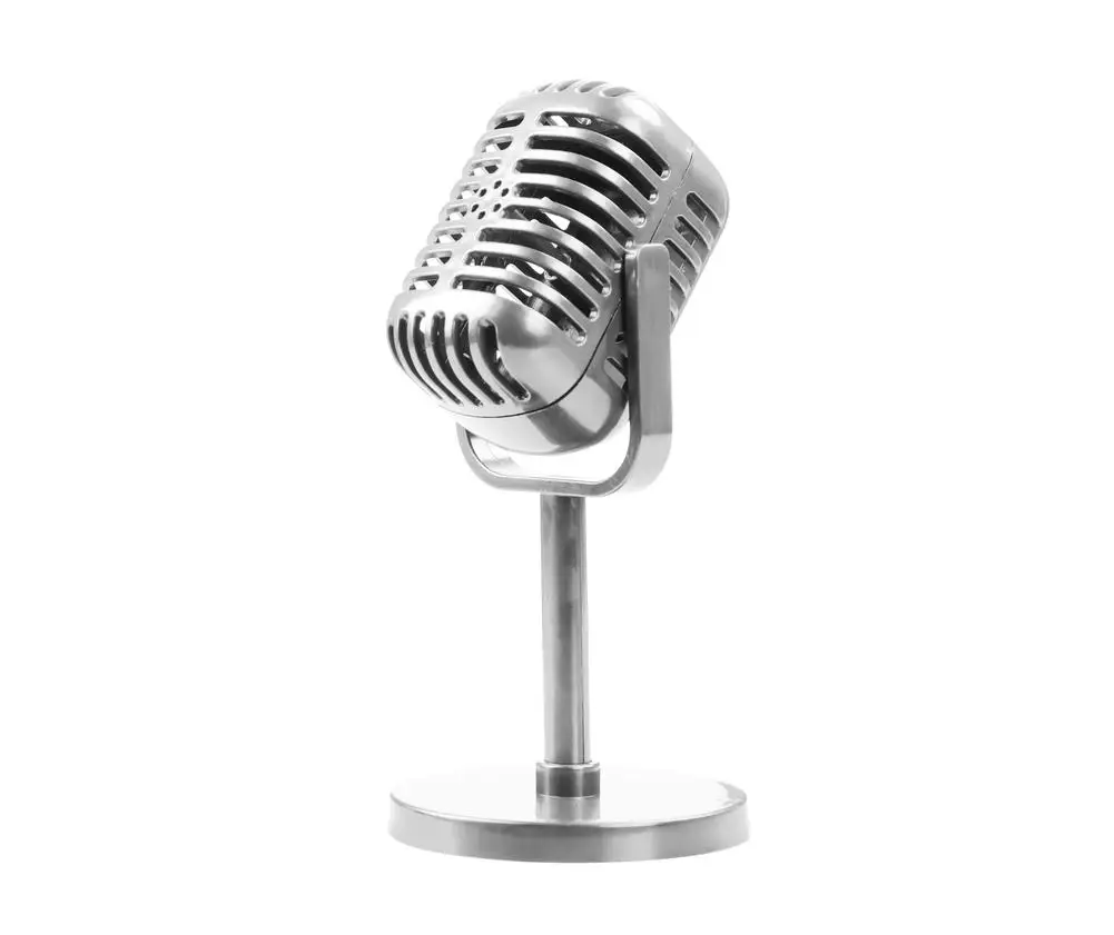 Simulation props mic Classic Dynamic Vocal retro microphone Vintage Style Mic Universal Stand for Live Performance Recording headset with mic Microphones