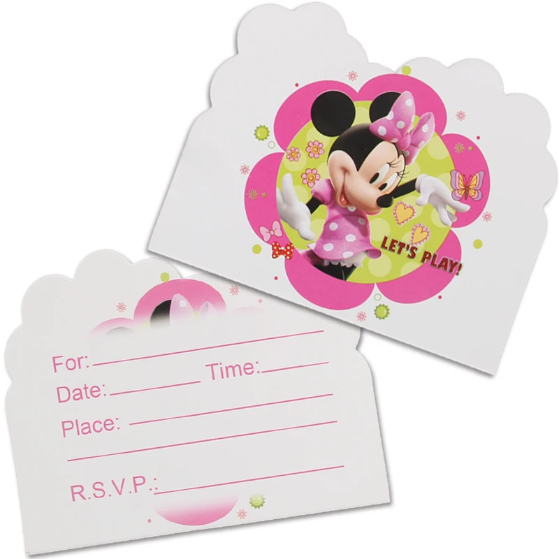  50Pcs Cartoon theme Invitation Card envelope Unicorn/Princess/spiderman/Avenger/Mermaid/Panda birth - 4.00014E+12