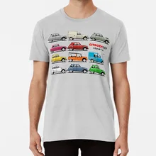 Citro? n 2CV разнообразие футболка citroen 2cv 2 cv deux chevaux deuxcheaux Тип az charleston классический