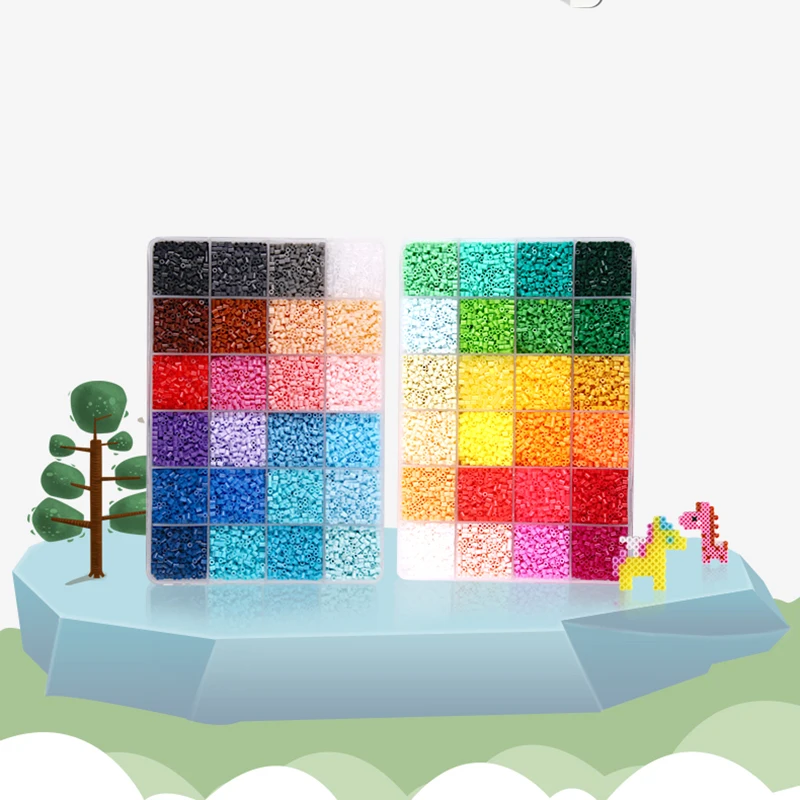 72 colors 24 colors 2.6mm Perler Fuse beads Iron beads Kit Hama beads 3D Puzzle DIY Toy Kids Creative Handmade Craft Toy Gift 3