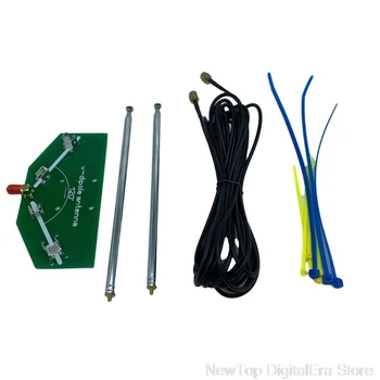 

78M-1 GHz Frequency Receive 137MHz Positive V Horn Antenna Rod V-dipole Oscillator DIY Kits with Cable S18 20 Dropshipping