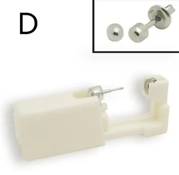 

New 200pcs/lot Disposable Sterile Ear Piercing Unit Cartilage Tragus Helix Piercing Gun NO PAIN Piercer Tool Machine