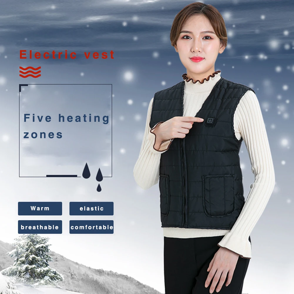 Roupas de Aquecimento Jaqueta de Veludo Superior para as Mulheres Camisa Colete Elétrico Aquecido Aquecimento Usb Inteligente Tamanho Grande Homens Roupa Interior Térmica 27 Aquecimento USB Inteligente Plus Size Homens Jaqueta