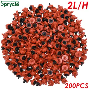 

SPRYCLE 200X 2L 4L 8L Pressure Compensating Emitter Automatic Regulator Garden Irrigation Fixed Flow Dripper 4/7mm Hose PE Hose