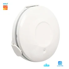 Capteur de fuite d'eau intelligent Tuya WiFi, système d'alarme de sécurité domestique, contrôle de vie intelligent, détecteur de débordement, alerte
