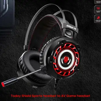 

Gaming Headset Studio DJ Headphones Stereo Over Ear Wired Headphone With Microphone With RGB Lighting For PC PS4 Xbox One Gamer