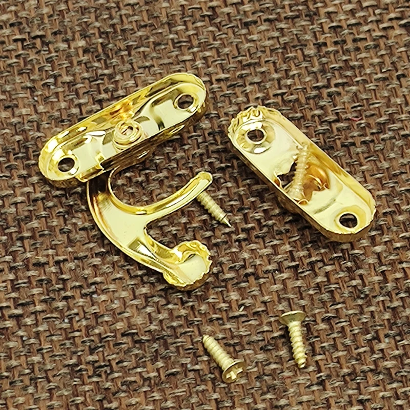 4 Units Small Buckles Antique Metal Padlock Hasp Hook Lock For Mini Decorative Jewelry Wooden Box With Screws Furniture Hardware