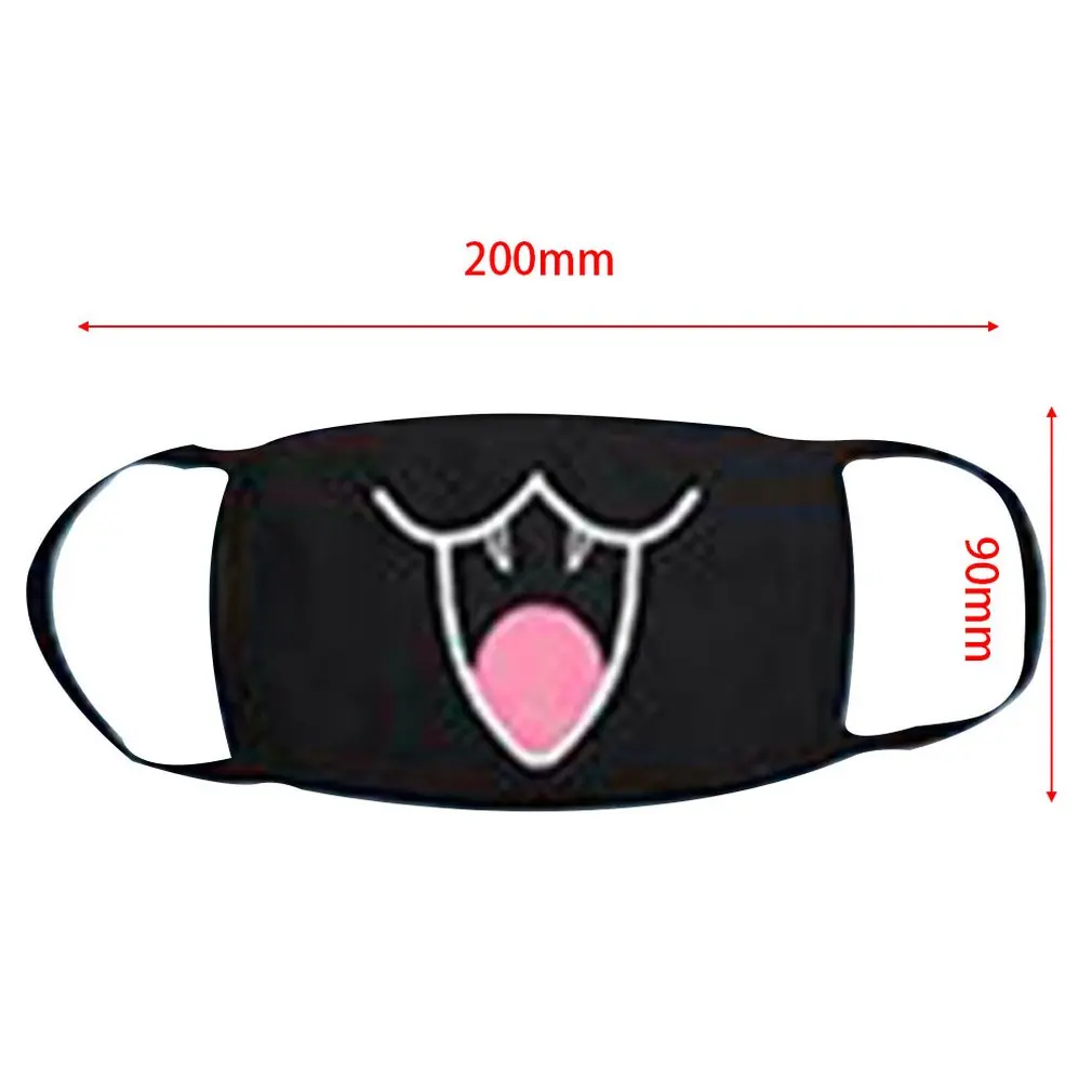 1PC Cotton Dustproof Mouth Face Mask Unisex Korean Style Kpop Black Bear Cycling Anti-Dust Cotton Facial Protective Cover Masks