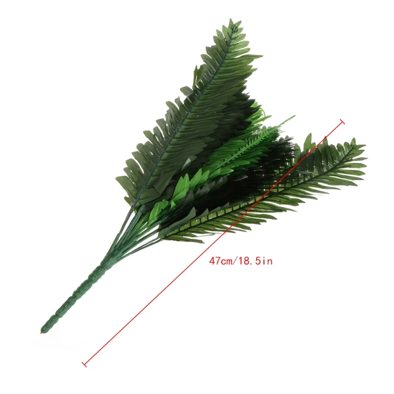 

1 Bunch 24 Heads Artificial Silk Plants Cycas Palm Tree Garden Home Decoration