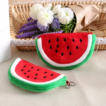 

New Creative Fruit Lovely Cartoon Watermelon Key Coin Bag Purse Wallet Women Cosmetic Purse For girs gift Women's Fashion