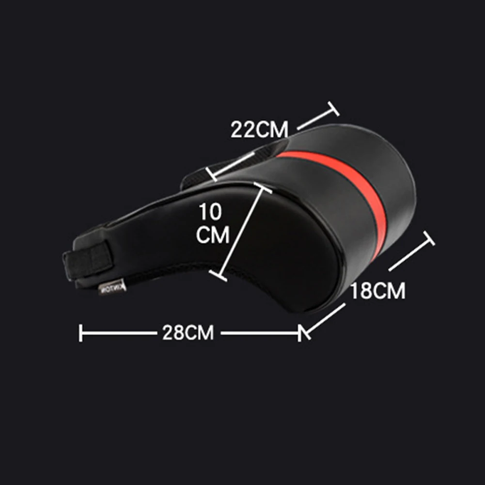 Universal Car Adjustable Memory Foam Headrest Neck Pillow Faux Leather Auto Seat Headrest Neck Lumbar Protection Rest Pillow Pad