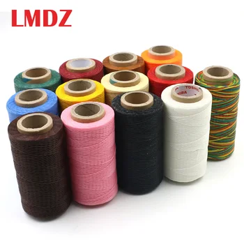 

LMDZ 1Pcs Durable Flat Waxed Thread 250 Meters 1mm 150D Leather Waxed Thread Cord for DIY Handicraft Tool Hand Stitching Thread