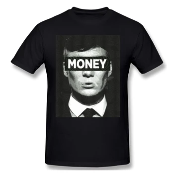 

PEAKY MONEY T Shirt White Peaky Blinders printed Tshirt Summer large TShirts