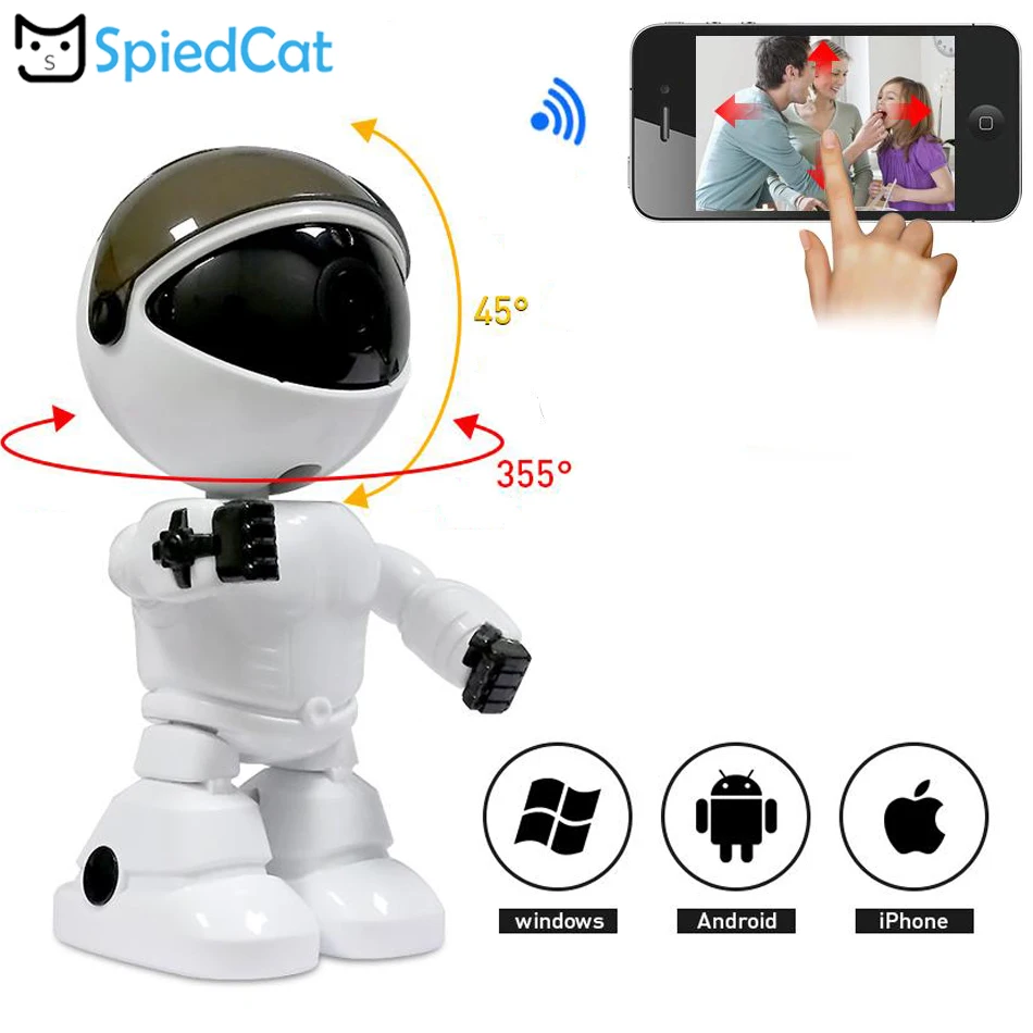 1.3MP HD 720P wifi IP мини камера беспроводной ИК ночного видения двухстороннее аудио