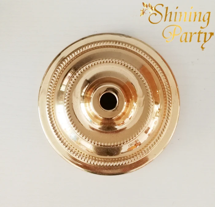 3Pcs/lot Dia11cm * H5cm Lamp Metal Base Bottom With M10 Middle Hole Candle Holder Base Lighting Accessories DIY