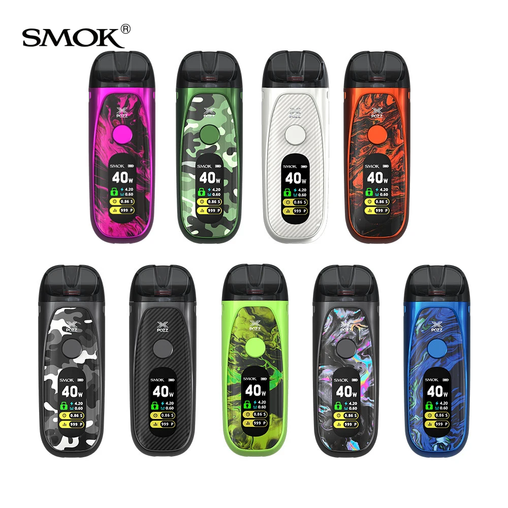 

New SMOK POZZ X Pod Kit With 1400mah Battery 4.5MLCartridge Fit RPM Mesh RPM Triple Coil E Cigarette Pod Vs SMOK RPM Nord 2