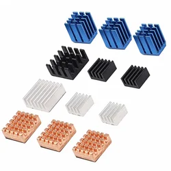 Raspberry Pi 3 3B + Plus 2 dissipateurs de chaleur, radiateur en cuivre et aluminium, 12 pièces/lot 