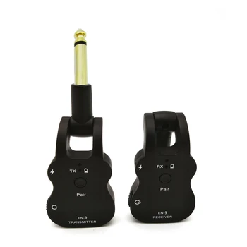 

2.4G UHF Wireless Audio Guitar Transmitter & Receiver System USB Rechargeable Pick Up for Electric Guitar Bass Guitar Accessory