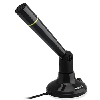 

Singing Desktop Computer Microphone Omni-directional 3.5mm Angle Adjustable Speech Vocal Recording Home PC Laptop Office Meeting