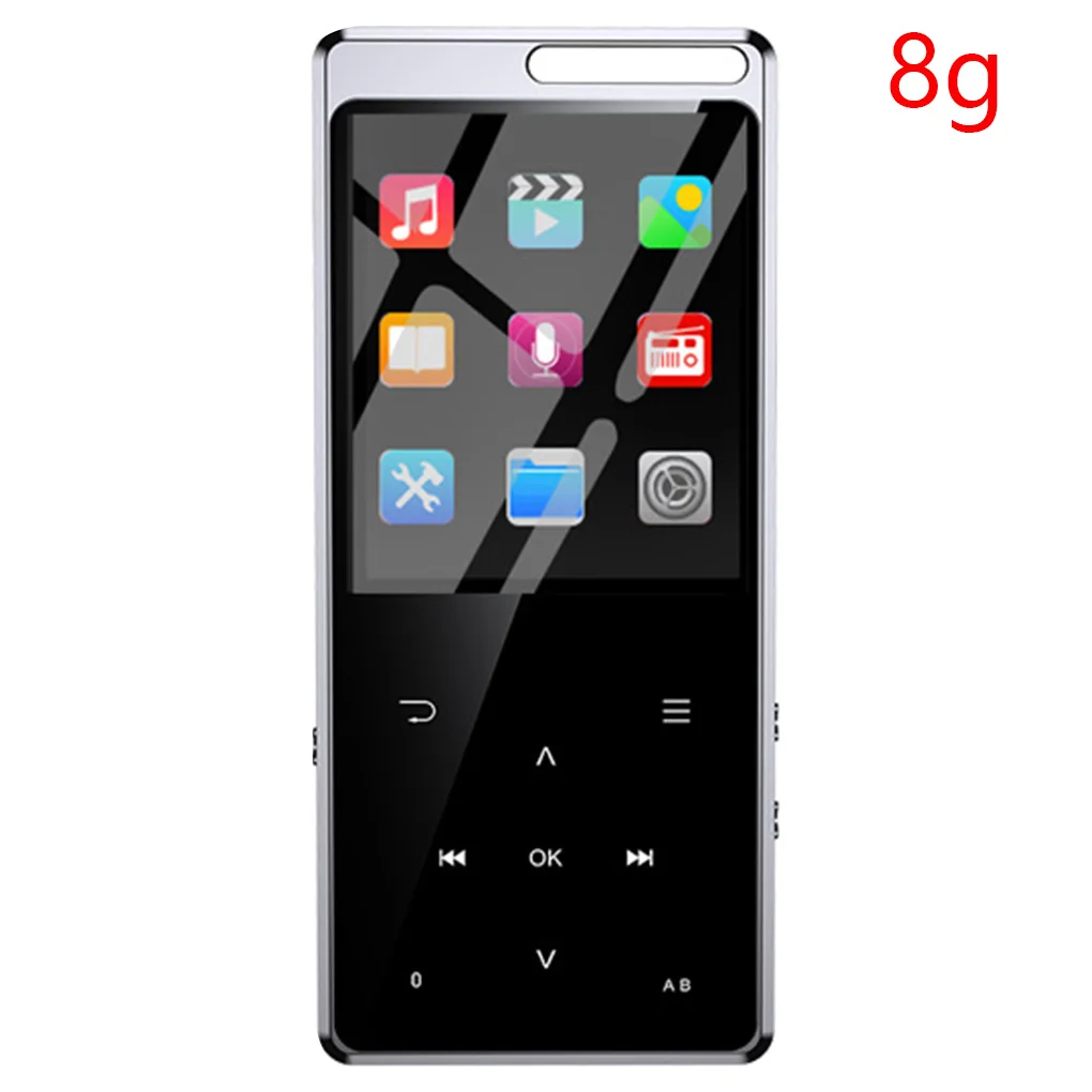 8G Bluetooth 5,0 MP3 плеер без потерь 16 Гб HiFi портативный аудио Walkman с fm-радио Диктофон MP3 музыкальный плеер - Цвет: 8G