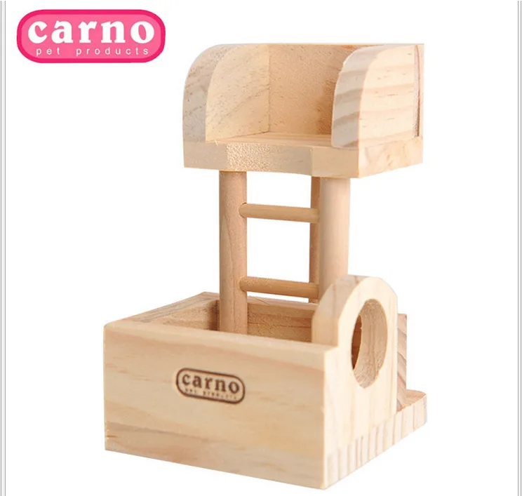 

Car Hamster Observatory for Small Pet Wooden Toy Furniture Three-Wire Cream