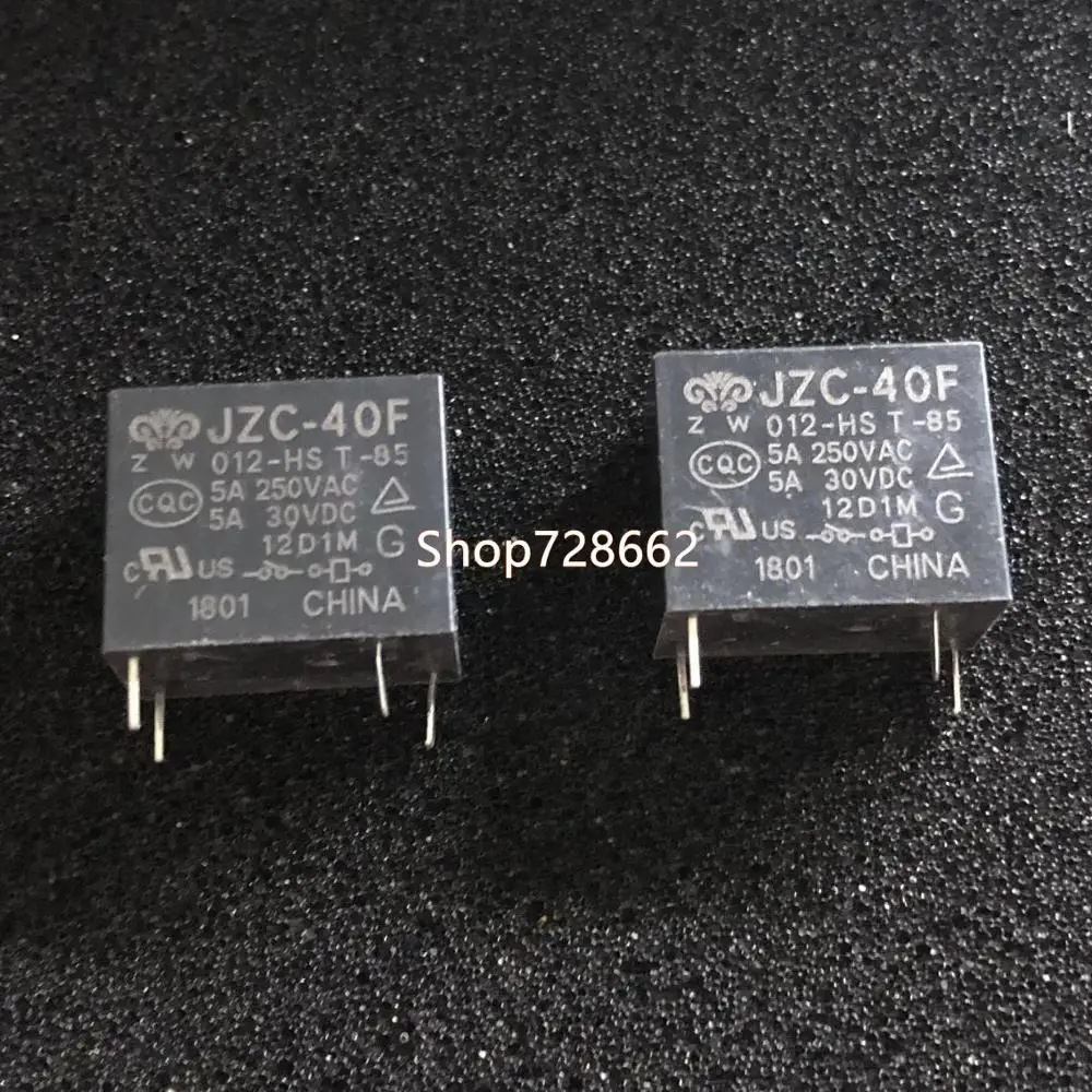 5 Teile Los Jzc 40f 012 Hs Neue Relais 5a 4 Pin Relays Aliexpress