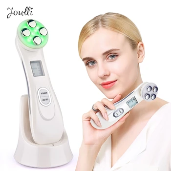 

Facial Mesoporation Electroporation RF Radio Frequency LED Photon Device Face Lifting Tighten Wrinkle Removal Skin Care Massager
