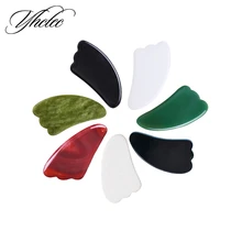 

Natural Jade Gua Sha Scraping Massage Tool Gua Sha Facial Tool With Black Velvet Bag Used To Prevent Wrinkles Spa Anti-Aging