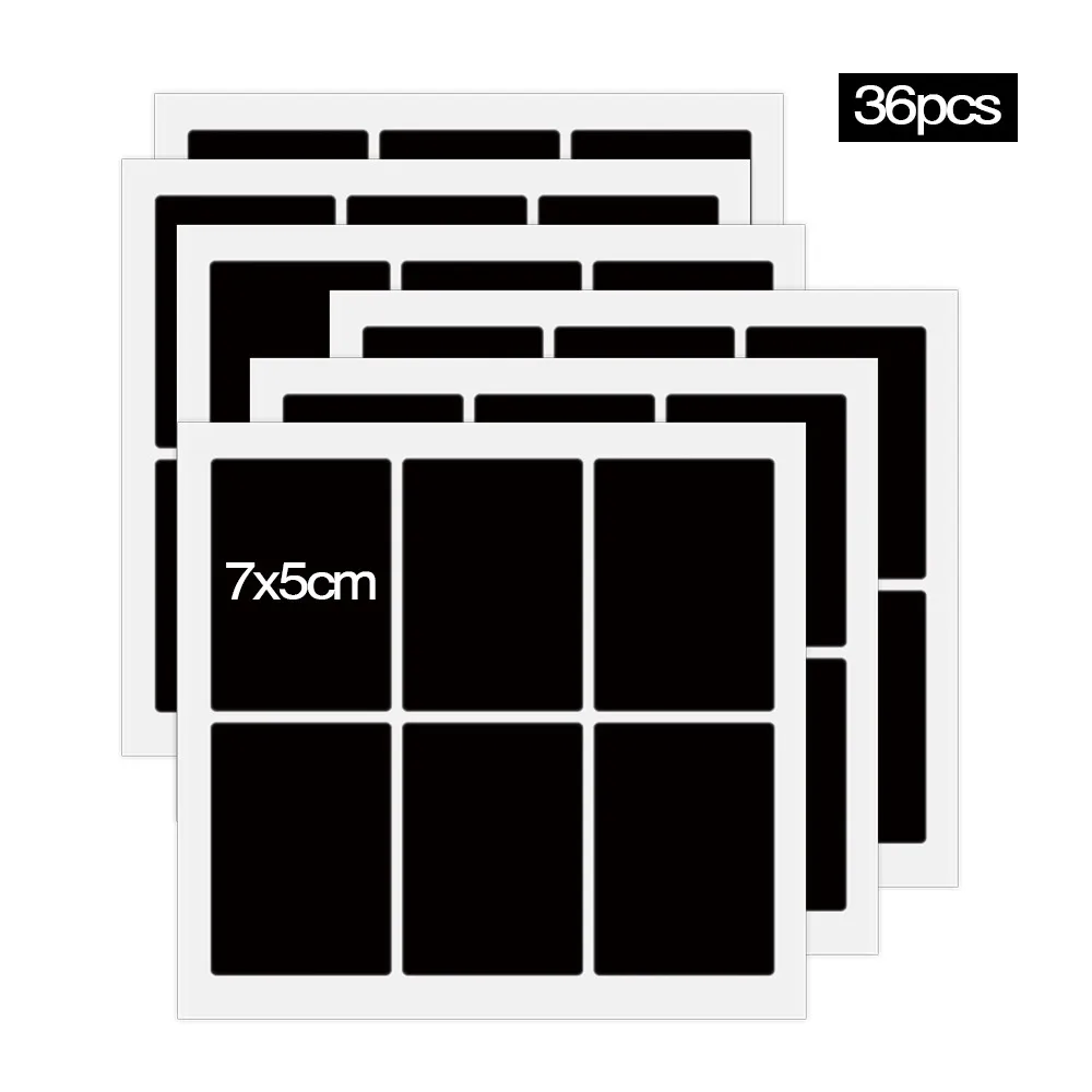 

36pcs Spice Labels Kitchen labels stickers Removable Spices Jars Stickers Organizer Storage Bottles Jar Jam Label Blackboard Tag