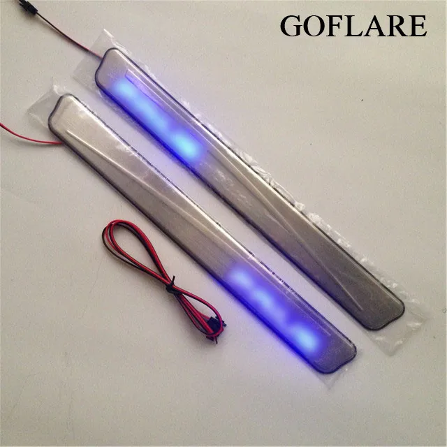 

auto led door sill scuff plate protector for Toyota Prius 50 XW50 2016 2017 2018 2020 accessories illuminated sills thresholds
