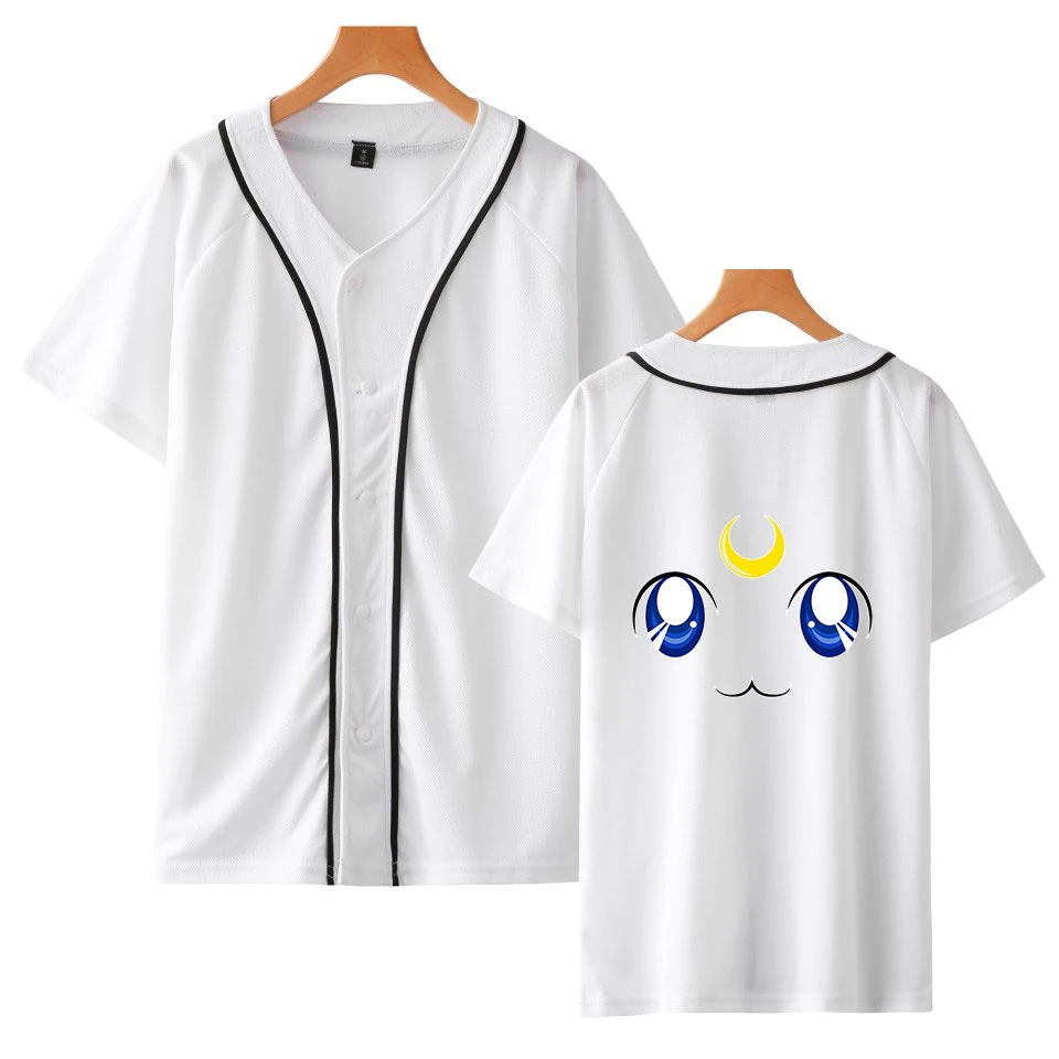 Sailor Moon 3D new print Jacket Short sleeve baseball uniform Men/Women hot sale Clothes