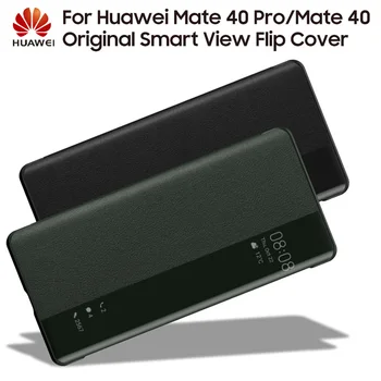 

Huawei Smart Phone Clear View Mirror Flip Case For Huawei Mate 40 Mate 40 Pro Mate40 Housing Sleep Function intelligent Case