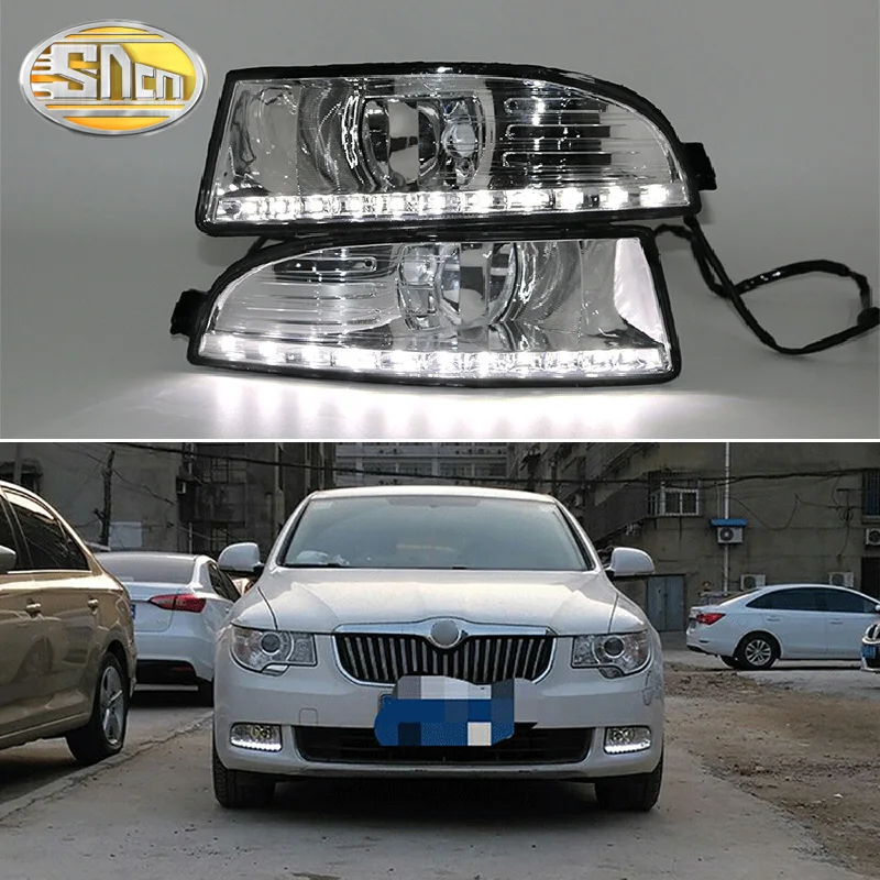 Для Skoda Octavia A5 2010 2011 2012 2013 Водонепроницаемый ABS дневные ходовые огни 12В