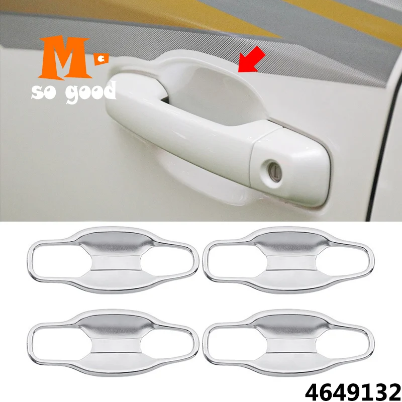 

Door Handle Bowl protector trim Cover For Toyota Land Cruiser 200 2016 2017 2018 ABS Chrome car styling sticker accessories 8Pcs