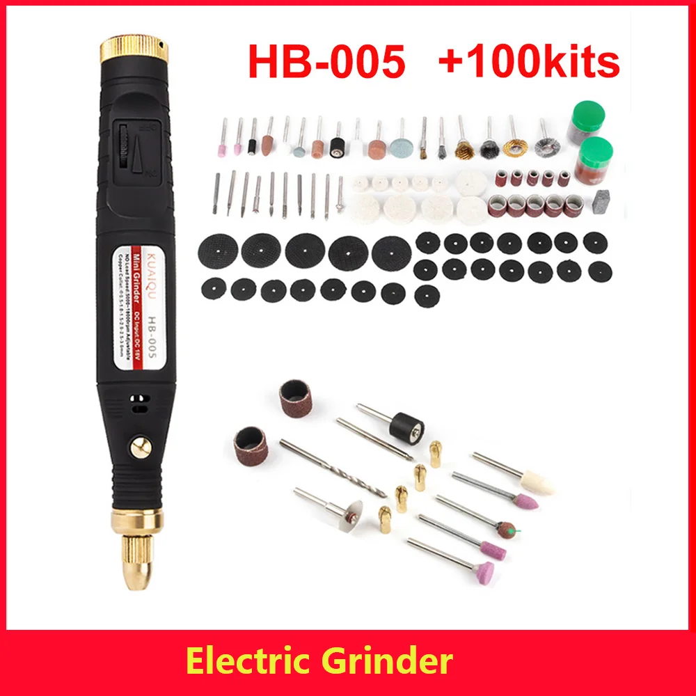 18W Mini Handheld Variable Speed electric grinder multi Electric Drill Engraving Pen Rotary Tool Kits for carving small objects |
