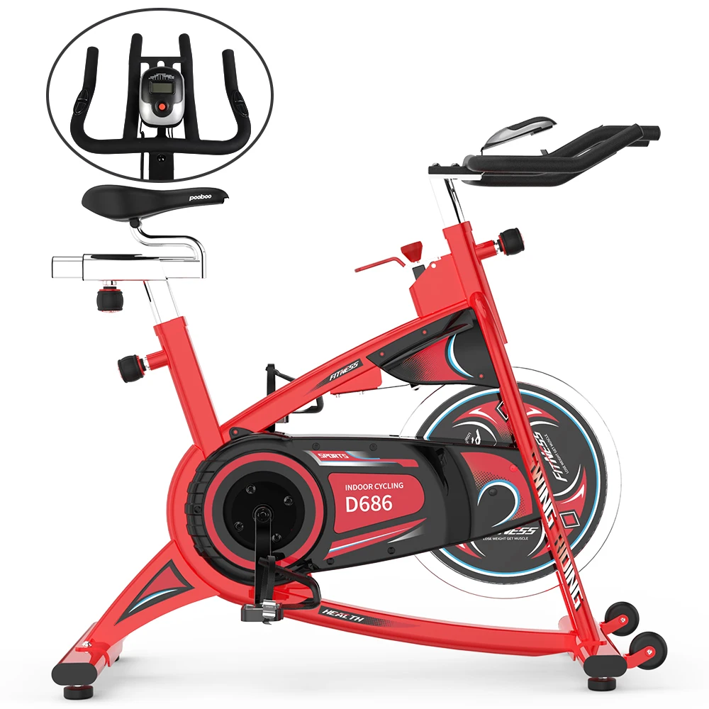 

pooboo Exercise Bike Stationary 40lbs Flywheel Indoor Cycling Bike with Monitor for Home Exercise